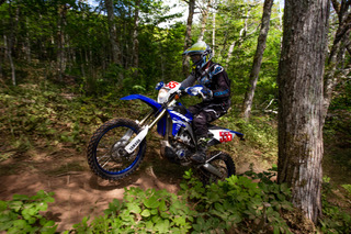 dirt biker on trail