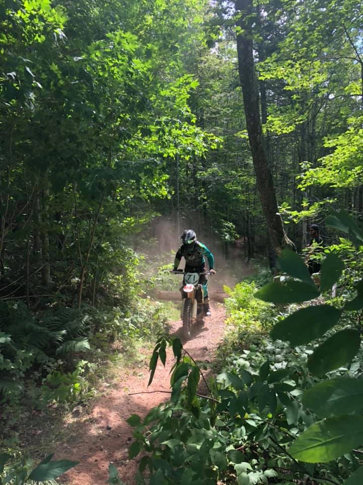 rider on trail