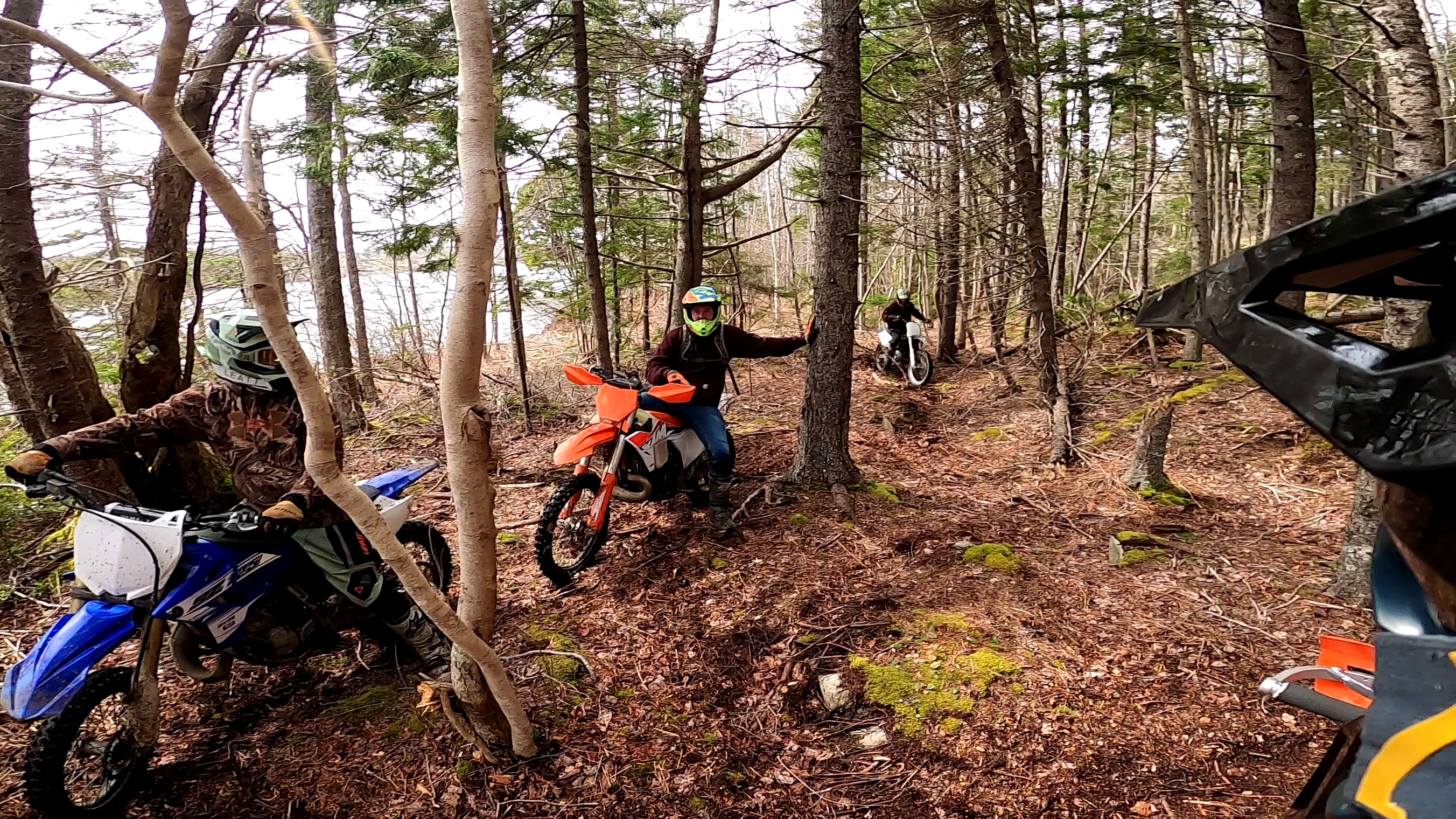 Riders on the Yarmouth trails