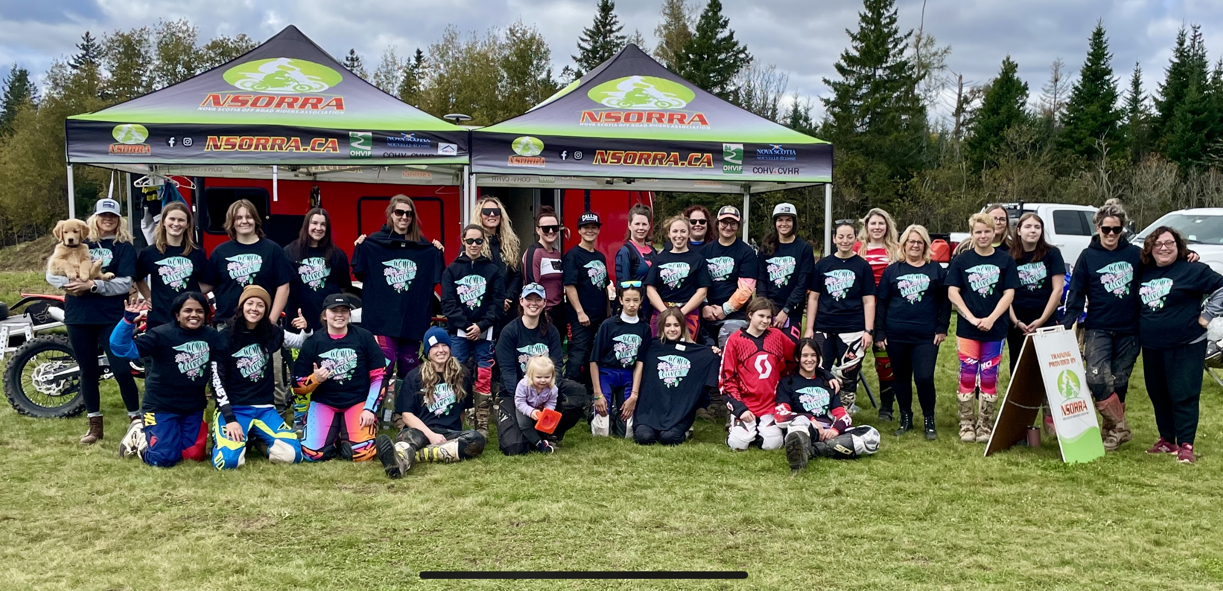 Event group Shot with t-shirts on