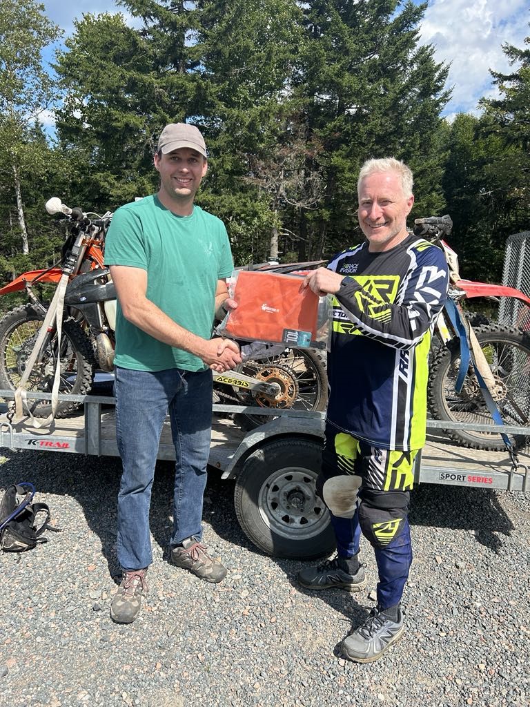 Turk and Neil with dry bag