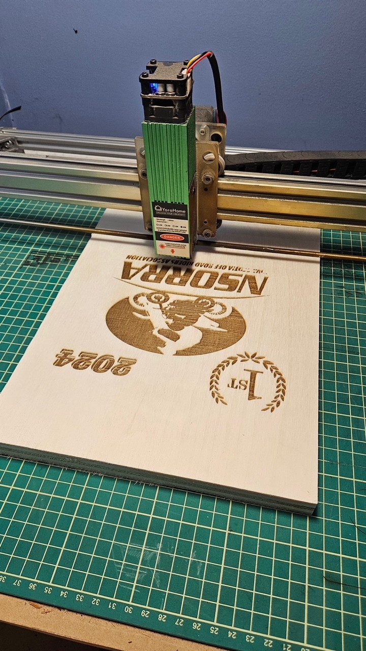 laser engraving of trophies